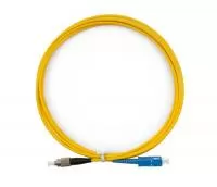 Патчкорд оптический FCUPC-LCUPC SM Duplex 1 метр LSZH 3мм