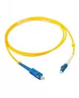 Патчкорд оптический LCUPC-SCUPC SM Simplex 3 метра LSZH 3мм