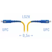 Пигтейл оптический SCUPC SM Simplex 05 метра LSZH 09мм
