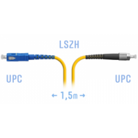 Патчкорд оптический FCUPC-SCUPC MM (OM3) Duplex 15 метра LSZH 3мм
